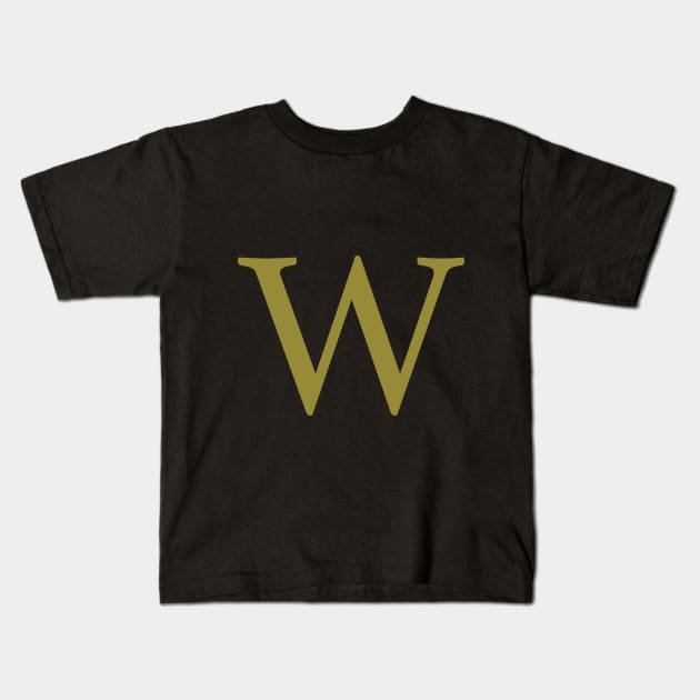 W letter Kids T-Shirt by harrypottervids